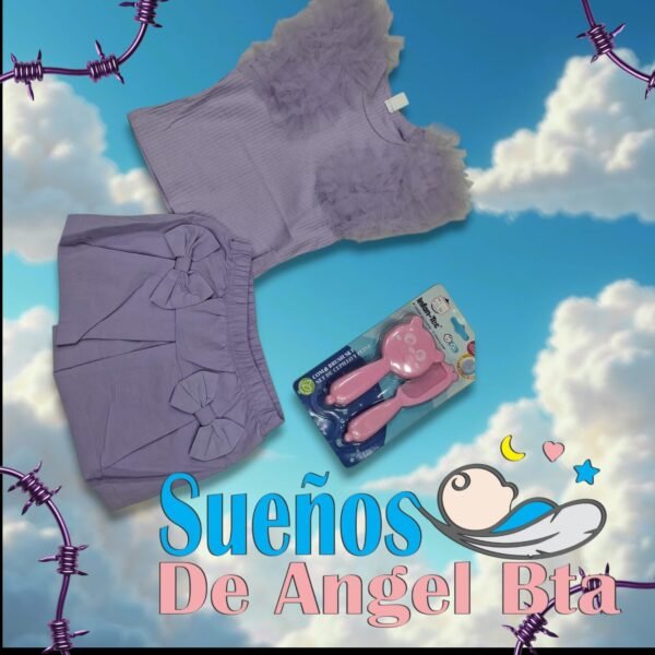 CONJUNTO CON SHORT PARA NIÑA